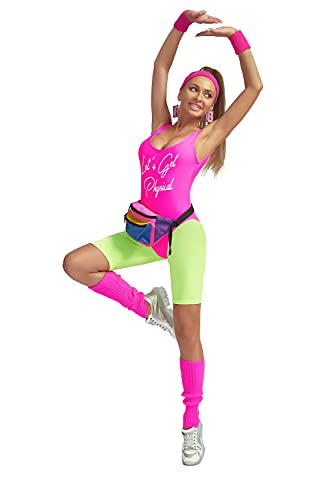 Get retro and fit with this 80's workout costume for Halloween!