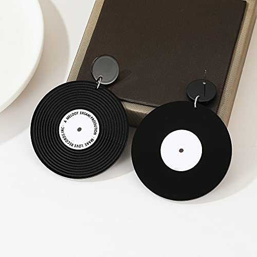 Vinyl earrings clearance